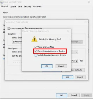 Windows: ล้าง Java Web Cache ผ่าน Command Line