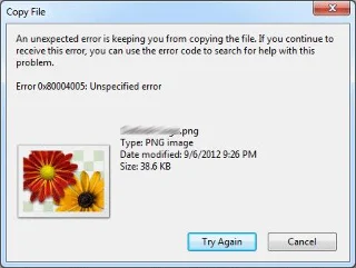 Khắc phục “Lỗi không mong muốn ngăn bạn sao chép tệp” Lỗi trong Windows
