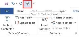 Habilite a opção “Enviar para Destinatário de Correio” no Excel e Word 2019