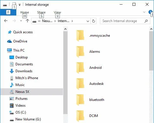 Verbind de Nexus 5X met de computer