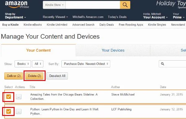 Jak usunąć książki i dokumenty z Kindle Fire HD8 i HD10?
