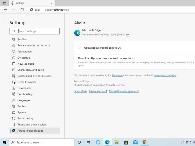 Cara memperbarui Microsoft Edge di Windows, Apple, dan Android