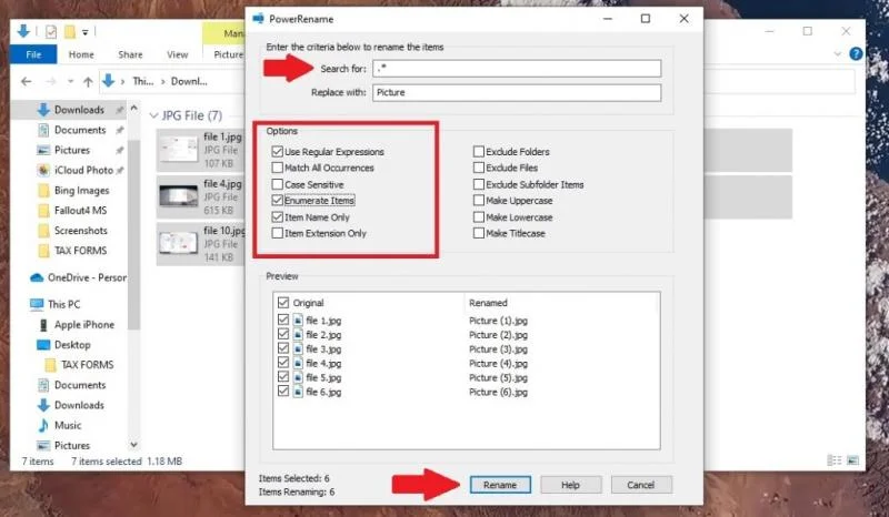 Cara mengganti nama file secara instan menggunakan PowerRename di PowerToys di Windows 10