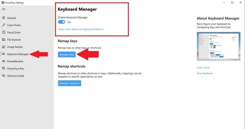 Cara cepat memetakan ulang tombol apa saja di Windows 10 menggunakan PowerToys untuk membuat hidup Anda lebih mudah