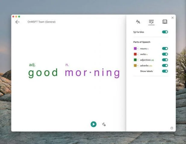 Cara menggunakan Pembaca Imersif di Microsoft Teams untuk mempelajari dan menerjemahkan bahasa, atau membuat pesan lebih mudah dilihat dan didengar