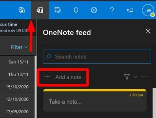 Come visualizzare le note e le attività all'interno di Outlook sul Web