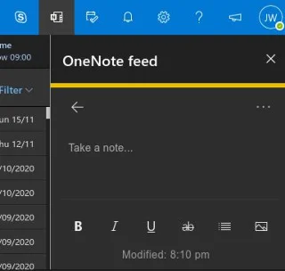 Come visualizzare le note e le attività all'interno di Outlook sul Web