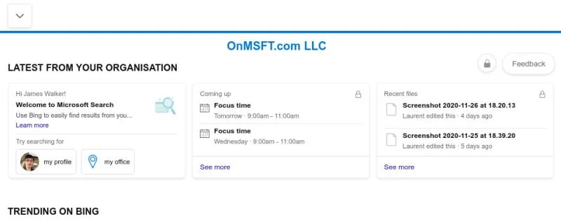 Cách sử dụng Microsoft Search trong Bing để tìm dữ liệu công việc của bạn