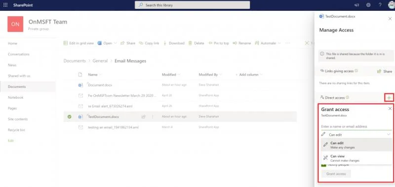 Come gestire l'accesso ai file con SharePoint in Microsoft Teams