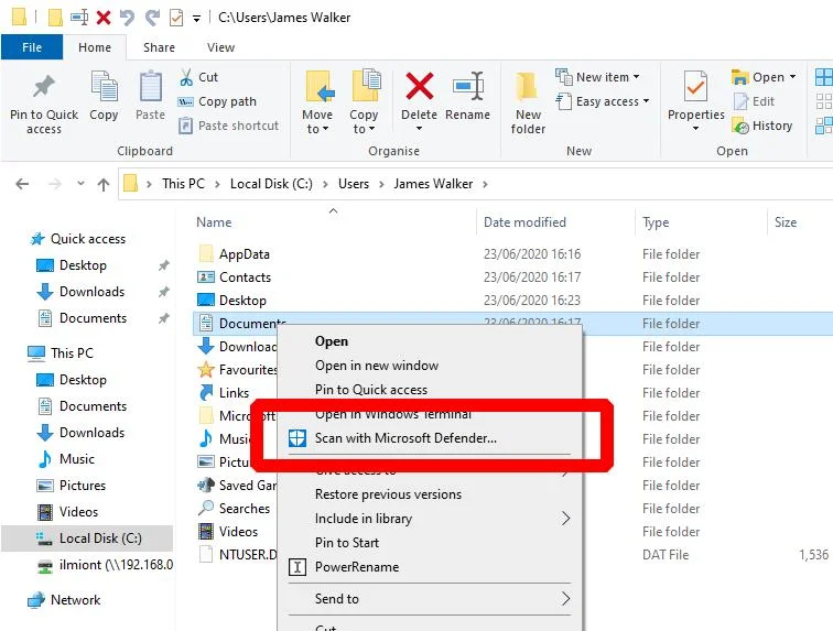Windowsセキュリティを使用してフォルダをスキャンして脅威を検出する方法