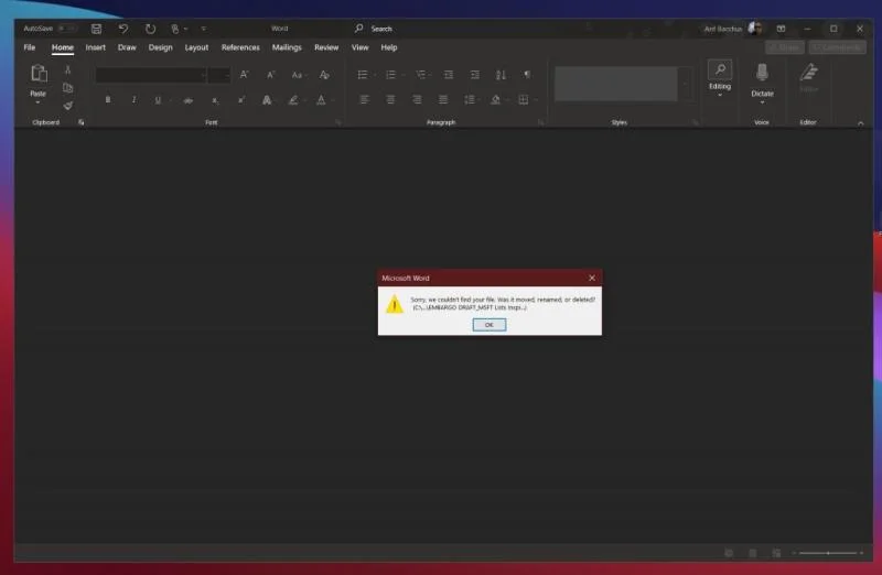 常見的 Microsoft Word 問題
