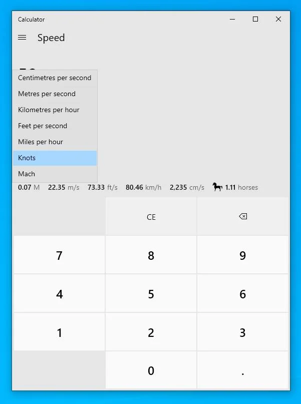 Come convertire tra unità utilizzando un PC Windows 10