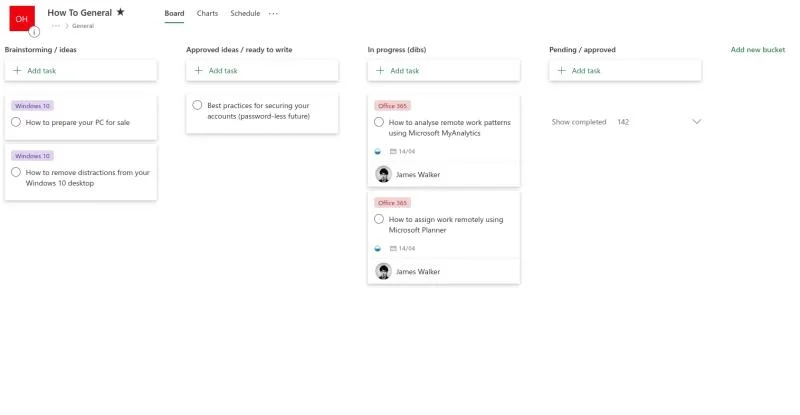 Cách phân công nhiệm vụ khi làm việc từ xa bằng Microsoft Planner