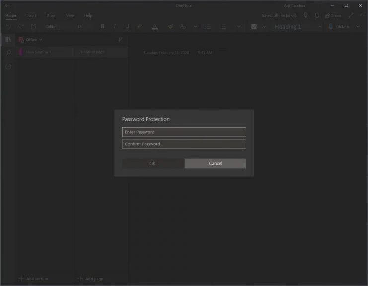 Come proteggere con password le sezioni del blocco appunti in OneNote su Windows, iOS, Android e MacOS