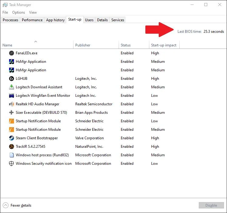 Come controllare il tempo di avvio del BIOS in Windows 10 (e cosa significa)