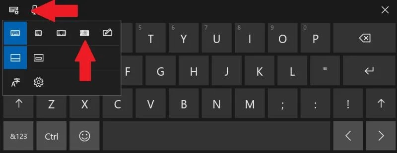 Cách bật bố cục bàn phím cảm ứng hoàn chỉnh trong Windows 10