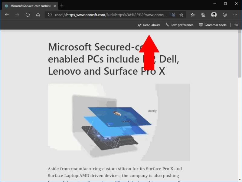 Come ascoltare ad alta voce pagine Web e articoli in Edge Insider