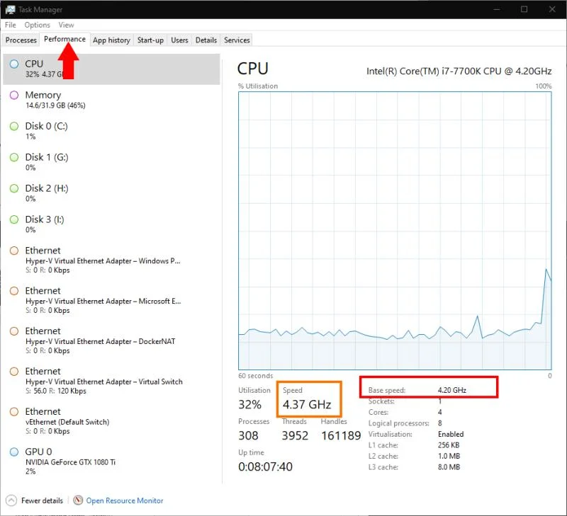 Windows 10 Cách thực hiện: kiểm tra tốc độ chạy bộ xử lý PC của bạn