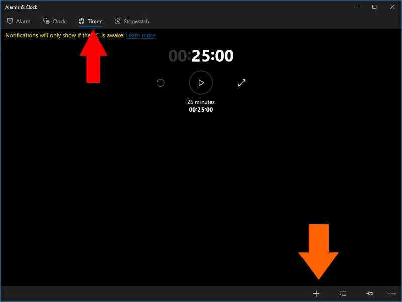 Come impostare un timer su un PC Windows 10