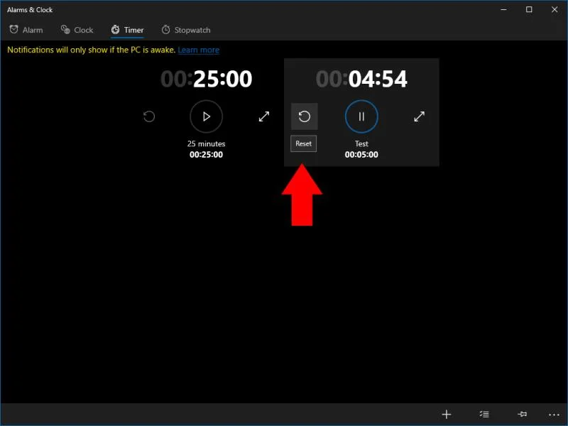 Come impostare un timer su un PC Windows 10