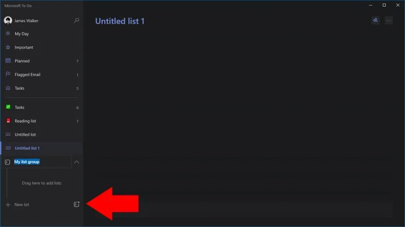 Cách tạo nhóm danh sách trong Microsoft To Do