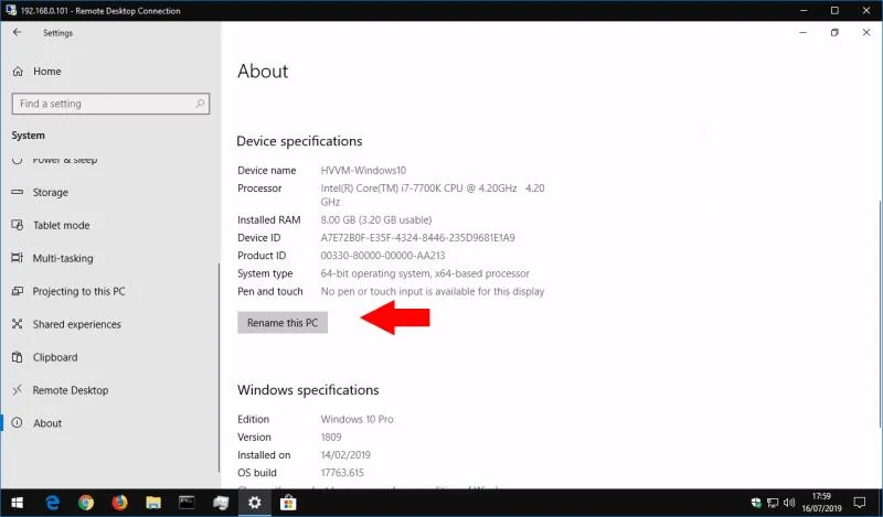 Cách đổi tên PC Windows 10 của bạn