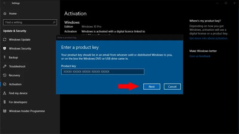 Cách thay đổi khóa sản phẩm của bạn trong Windows 10