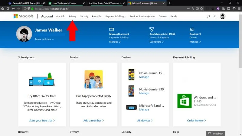 Cách tải xuống kho lưu trữ dữ liệu tài khoản Microsoft của bạn