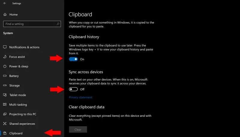 Cách đồng bộ hóa nội dung khay nhớ tạm của Windows trên các thiết bị của bạn