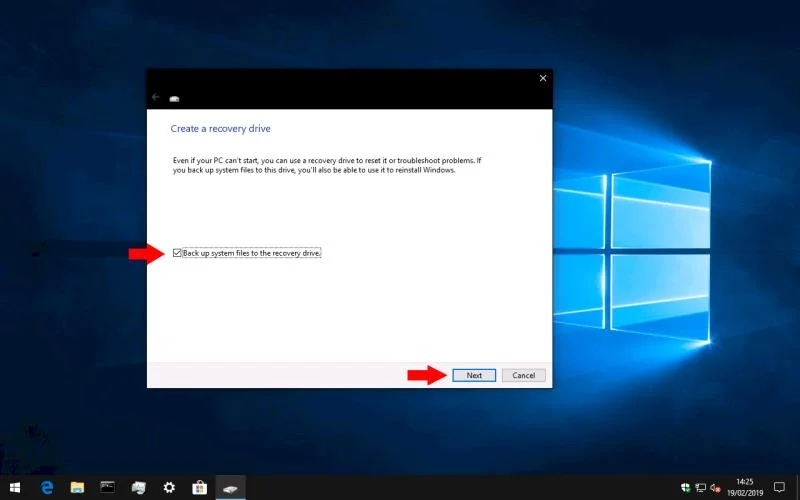 Cách tạo ổ đĩa khôi phục Windows 10