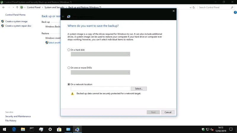 Come creare un backup dell'immagine di sistema in Windows 10