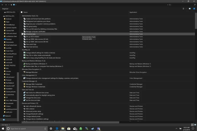 Come accedere alla modalità God in Windows 10 e che diamine è la modalità God, comunque?