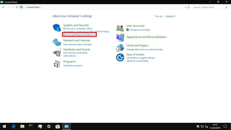 Come creare un backup dell'immagine di sistema in Windows 10