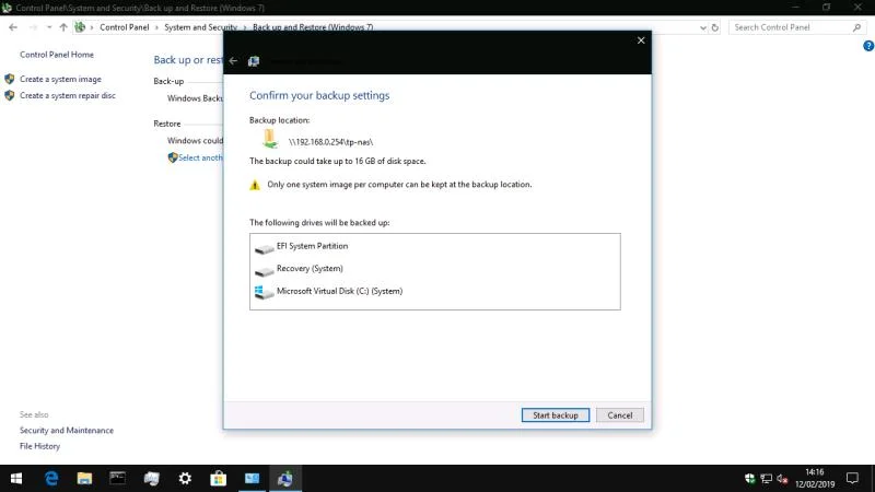 Come creare un backup dell'immagine di sistema in Windows 10
