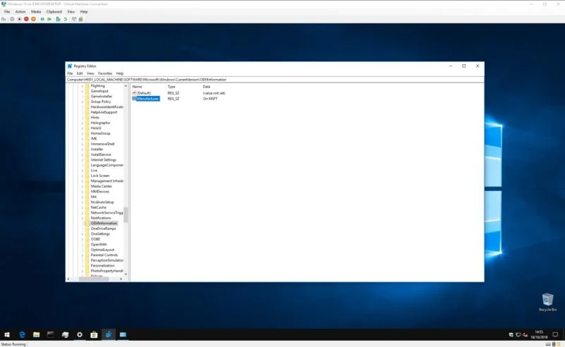 Cách tùy chỉnh thông tin nhà sản xuất PC chạy Windows 10 của bạn