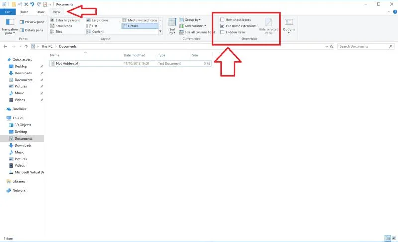 Come fare: tutto sui file nascosti su Windows 10 e come scoprirli