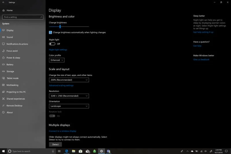 Come aumentare la luminosità dello schermo su Windows 10