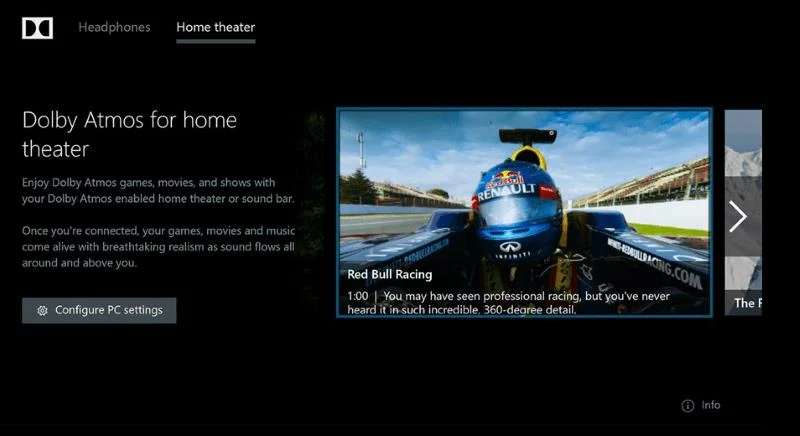 如何在 Windows 10 上開始使用杜比全景聲 (Dolby Atmos)