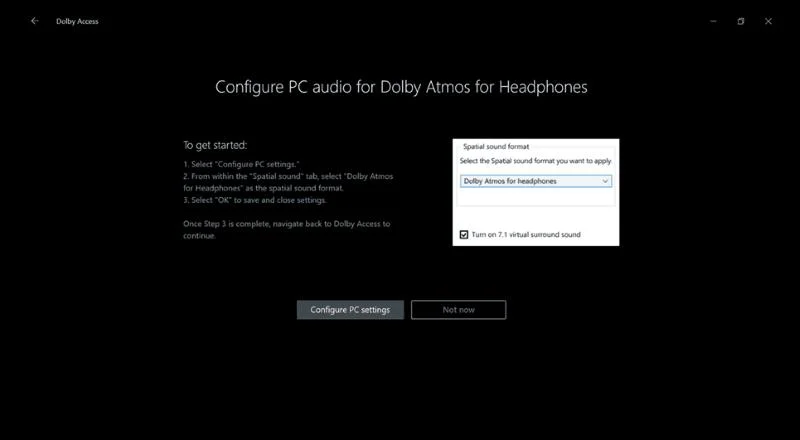 如何在 Windows 10 上開始使用杜比全景聲 (Dolby Atmos)