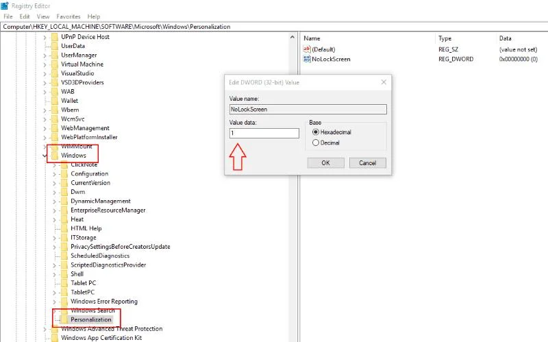 Come disabilitare la schermata di blocco di Windows 10 e passare direttamente alla richiesta della password