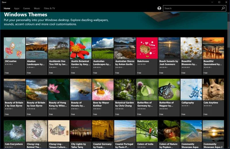 Come installare temi da Windows Store in Windows 10