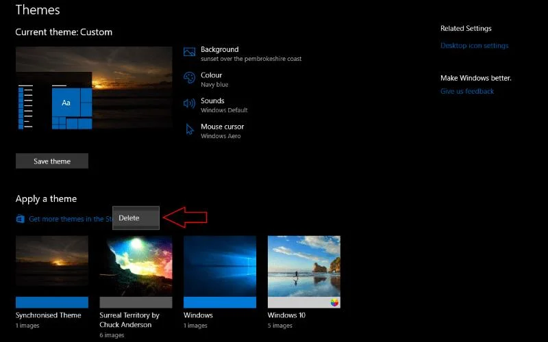 Come installare temi da Windows Store in Windows 10