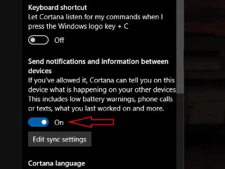 Come ricevere notifiche dal telefono sul PC Windows 10