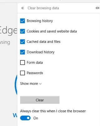 Come eliminare automaticamente la cronologia di navigazione di Microsoft Edge