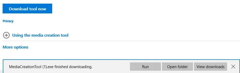 Tải xuống tệp ISO Cập nhật Windows 10 tháng 11 qua Công cụ tạo phương tiện của Microsoft