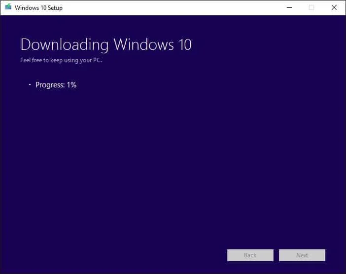 Tải xuống tệp ISO Cập nhật Windows 10 tháng 11 qua Công cụ tạo phương tiện của Microsoft
