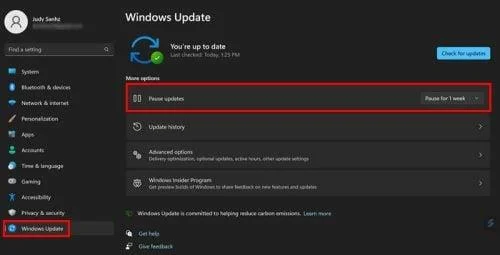 Cómo detener las actualizaciones de Windows 11