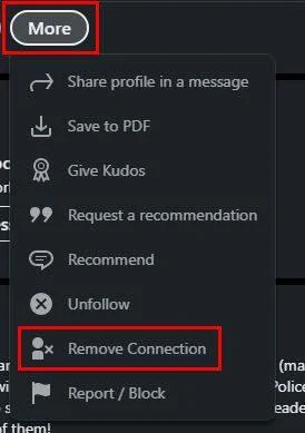 LinkedIn: Cum să eliminați o conexiune