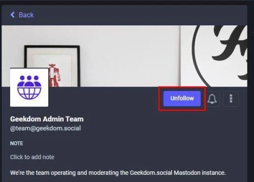 Mastodon: Cum să urmărești și să anulezi pe cineva