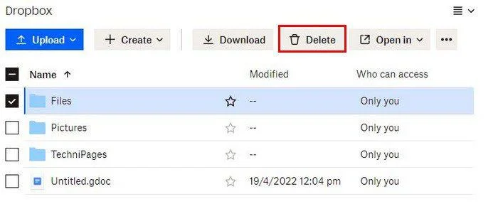 Cum să creați, să ștergeți și să gestionați dosare pe Dropbox